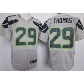 Nike Seattle Seahawks #29 Earl Thomas Gray Elite Jersey