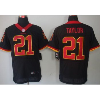 Nike Washington Redskins #21 Sean Taylor Black Elite Jersey