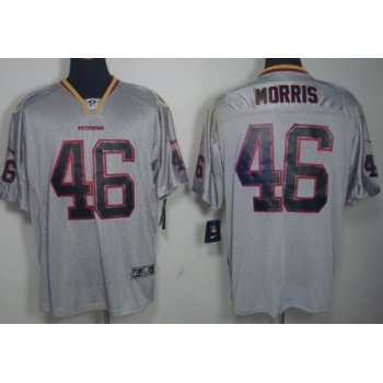 Nike Washington Redskins #46 Alfred Morris Lights Out Gray Elite Jersey