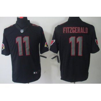 Nike Arizona Cardinals #11 Larry Fitzgerald Black Impact Limited Jersey