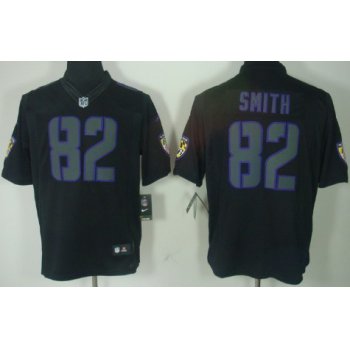 Nike Baltimore Ravens #82 Torrey Smith Black Impact Limited Jersey