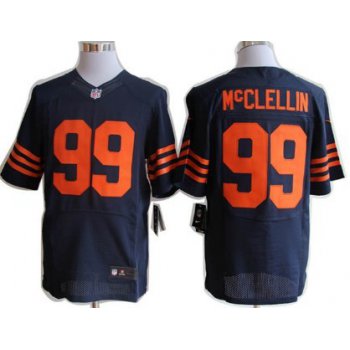 Nike Chicago Bears #99 Shea McClellin Blue With Orange Elite Jersey