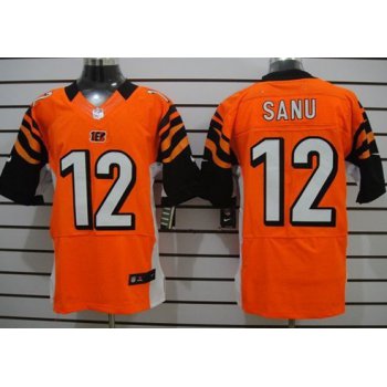 Nike Cincinnati Bengals #12 Mohamed Sanu Orange Elite Jersey