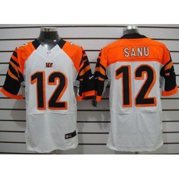 Nike Cincinnati Bengals #12 Mohamed Sanu White Elite Jersey