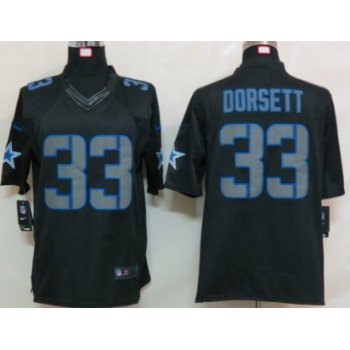 Nike Dallas Cowboys #33 Tony Dorsett Black Impact Limited Jersey