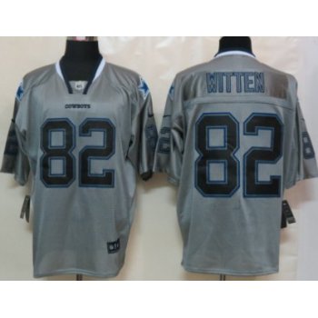 Nike Dallas Cowboys #82 Jason Witten Lights Out Gray Elite Jersey