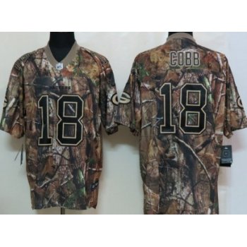 Nike Green Bay Packers #18 Randall Cobb Realtree Camo Elite Jersey