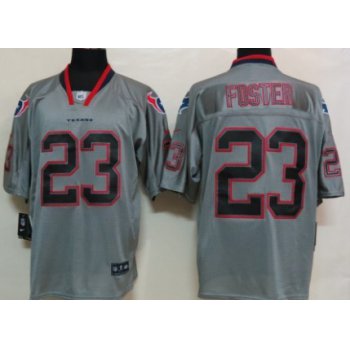 Nike Houston Texans #23 Arian Foster Lights Out Gray Elite Jersey