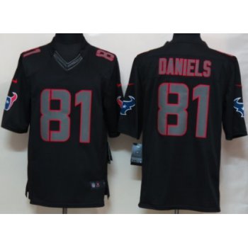 Nike Houston Texans #81 Owen Daniels Black Impact Limited Jersey