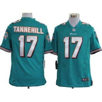 Nike Miami Dolphins #17 Ryan Tannehill Green Game Jersey