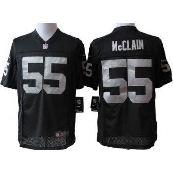 Nike Oakland Raiders #55 Rolando McClain Black Limited Jersey