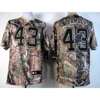 Nike Pittsburgh Steelers #43 Troy Polamalu Realtree Camo Elite Jersey