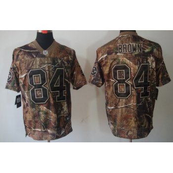 Nike Pittsburgh Steelers #84 Antonio Brown Realtree Camo Elite Jersey