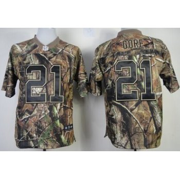 Nike San Francisco 49ers #21 Frank Gore Realtree Camo Elite Jersey