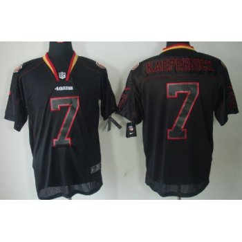 Nike San Francisco 49ers #7 Colin Kaepernick Lights Out Black Elite Jersey