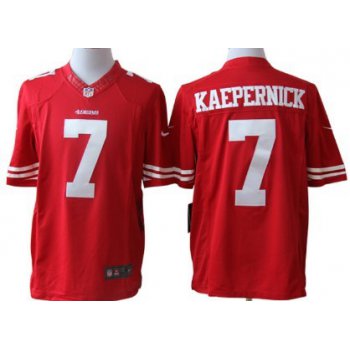 Nike San Francisco 49ers #7 Colin Kaepernick Red Limited Jersey