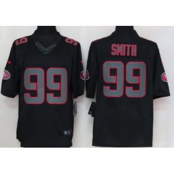 Nike San Francisco 49ers #99 Aldon Smith Black Impact Limited Jersey