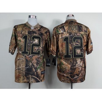 Nike Seattle Seahawks #12 Fan Realtree Camo Elite Jersey