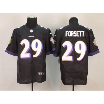 Nike Baltimore Ravens #29 Justin Forsett 2013 Black Elite Jersey