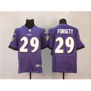 Nike Baltimore Ravens #29 Justin Forsett 2013 Purple Elite Jersey