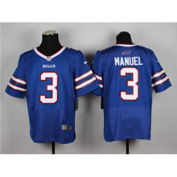 Nike Buffalo Bills #3 EJ Manuel 2013 Light Blue Elite Jersey