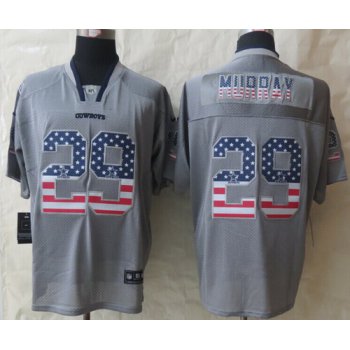 Nike Dallas Cowboys #29 DeMarco Murray 2014 USA Flag Fashion Gray Elite Jersey