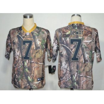 Nike Denver Broncos #7 John Elway Realtree Camo Elite Jersey