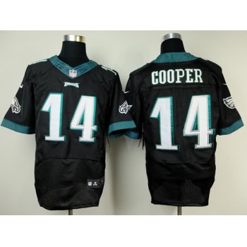 Nike Philadelphia Eagles #14 Riley Cooper 2014 Black Elite Jersey