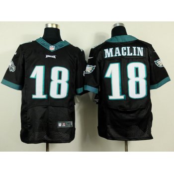 Nike Philadelphia Eagles #18 Jeremy Maclin 2014 Black Elite Jersey