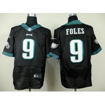 Nike Philadelphia Eagles #9 Nick Foles 2014 Black Elite Jersey