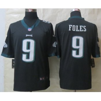 Nike Philadelphia Eagles #9 Nick Foles Black Limited Jersey