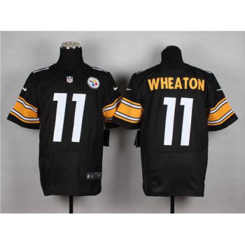 Nike Pittsburgh Steelers #11 Markus Wheaton Black Elite Jersey