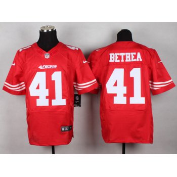 Nike San Francisco 49ers #41 Antoine Bethea Red Elite Jersey