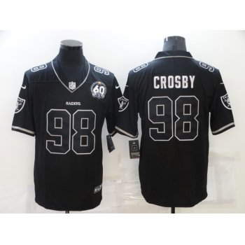 Men's Las Vegas Raiders #98 Maxx Crosby Black Shadow 2021 Vapor Untouchable Stitched Nike Limited Jersey