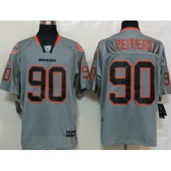 Nike Chicago Bears #90 Julius Peppers Lights Out Gray Elite Jersey