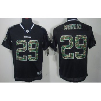 Nike Dallas Cowboys #29 DeMarco Murray Black With Camo Elite Jersey