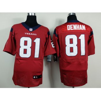 Nike Houston Texans #81 Anthony Denham Red Elite Jersey