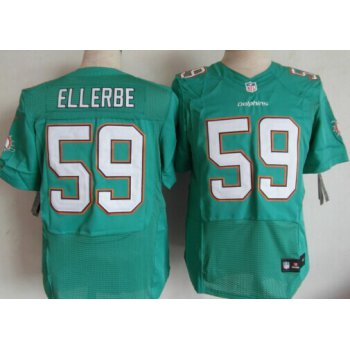 Nike Miami Dolphins #59 Dannell Ellerbe 2013 Green Elite Jersey