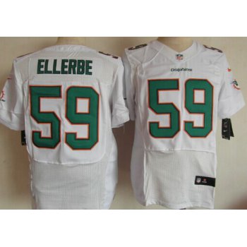 Nike Miami Dolphins #59 Dannell Ellerbe 2013 White Elite Jersey