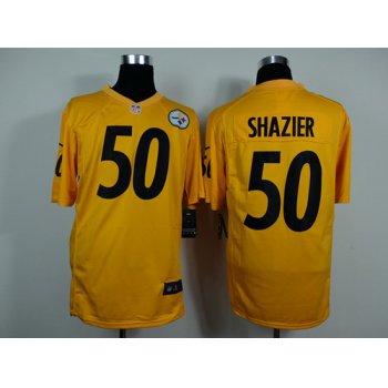 Nike Pittsburgh Steelers #50 Ryan Shazier Yellow Game Jersey