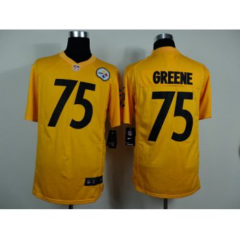 Nike Pittsburgh Steelers #75 Joe Greene Yellow Game Jersey