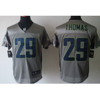 Nike Seattle Seahawks #29 Earl Thomas Gray Shadow Elite Jersey