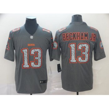 Nike Browns 13 Odell Beckham Jr. Gray Camo Vapor Untouchable Limited Jersey