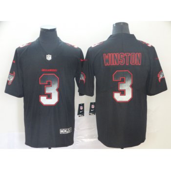 Nike Buccaneers 3 Jameis Winston Black Arch Smoke Vapor Untouchable Limited Jersey