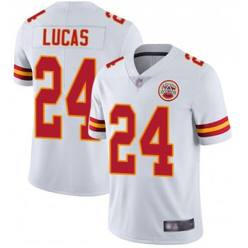 Nike Chiefs 24 Jordan Lucas White Vapor Untouchable Limited Jersey