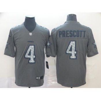 Nike Cowboys 4 Dak Prescott Gray Camo Vapor Untouchable Limited Jersey