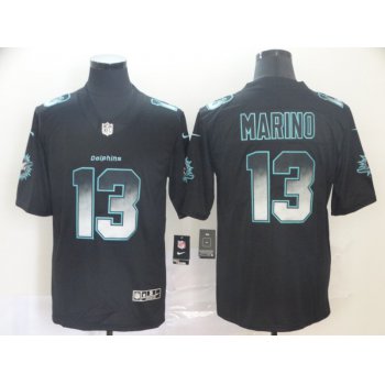 Nike Dolphins 13 Dan Marino Black Arch Smoke Vapor Untouchable Limited Jersey