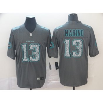 Nike Dolphins 13 Dan Marino Gray Camo Vapor Untouchable Limited Jersey