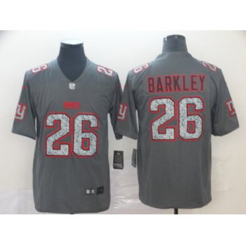 Nike Giants 26 Saquon Barkley Gray Camo Vapor Untouchable Limited Jersey