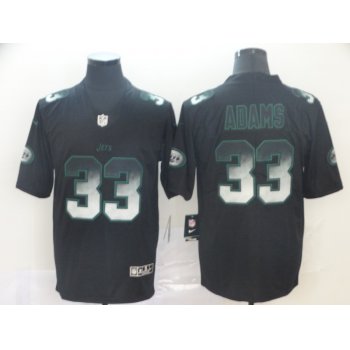 Nike Jets 33 Jamal Adams Black Arch Smoke Vapor Untouchable Limited Jersey